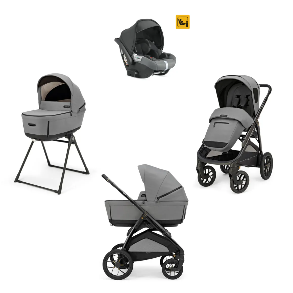 Trio system4 aptica xt darwin canyon grey + t. nero – inglesina