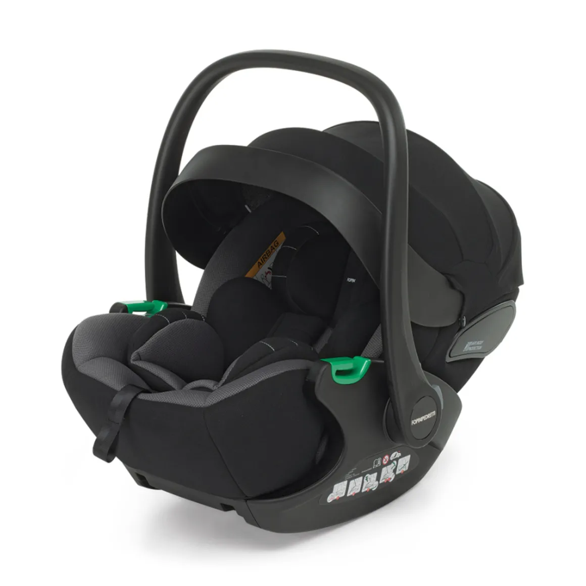 Trio tictoc stone + seggiolino rek black+ adattatore – foppapedretti