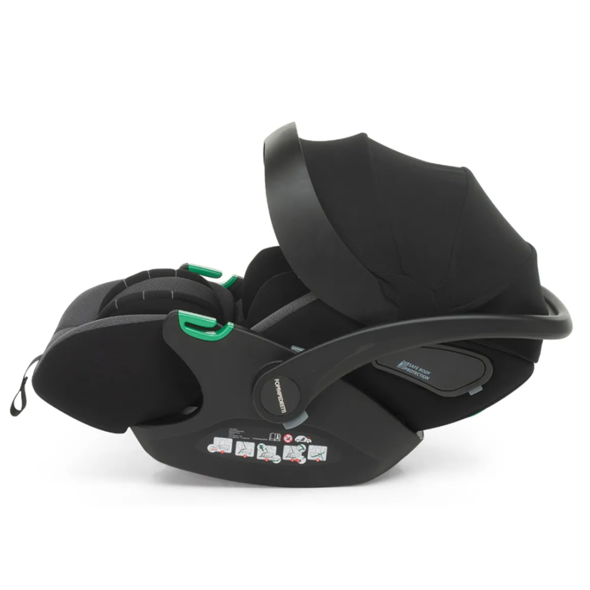 Trio tictoc stone + seggiolino rek black+ adattatore – foppapedretti