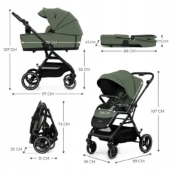 Trio yoxi 3in1 mystic green – kinderkraft