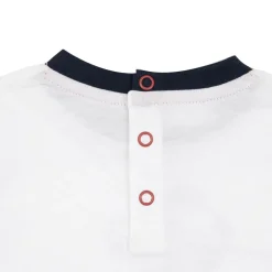 T-shirt bimbo colorblock con stampa