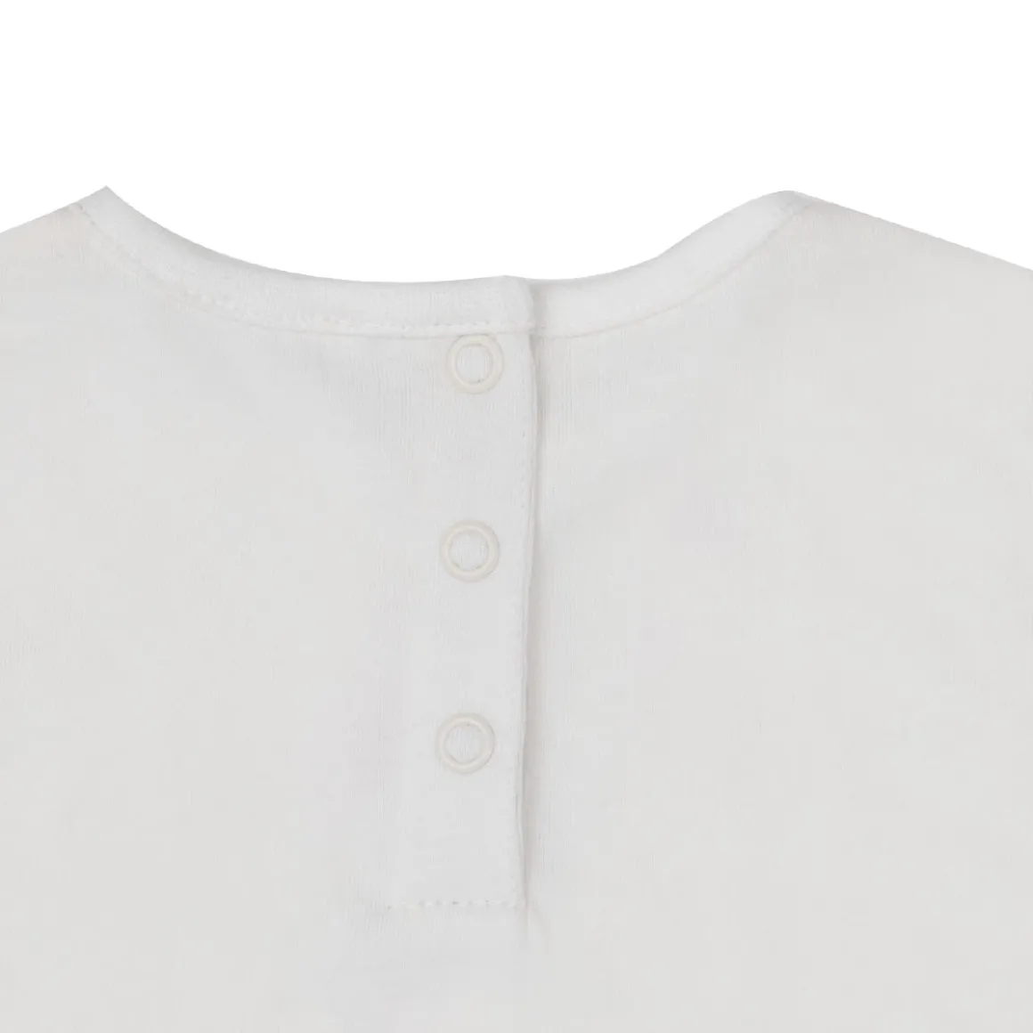 T-shirt manica lunga bimba bianca stampa natale