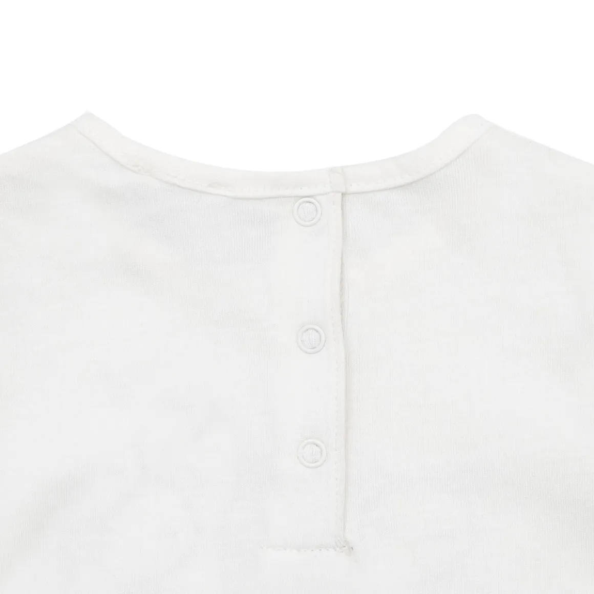 T-shirt manica lunga bimba bianca stampata