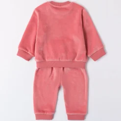 Tuta jogging ciniglia rosa