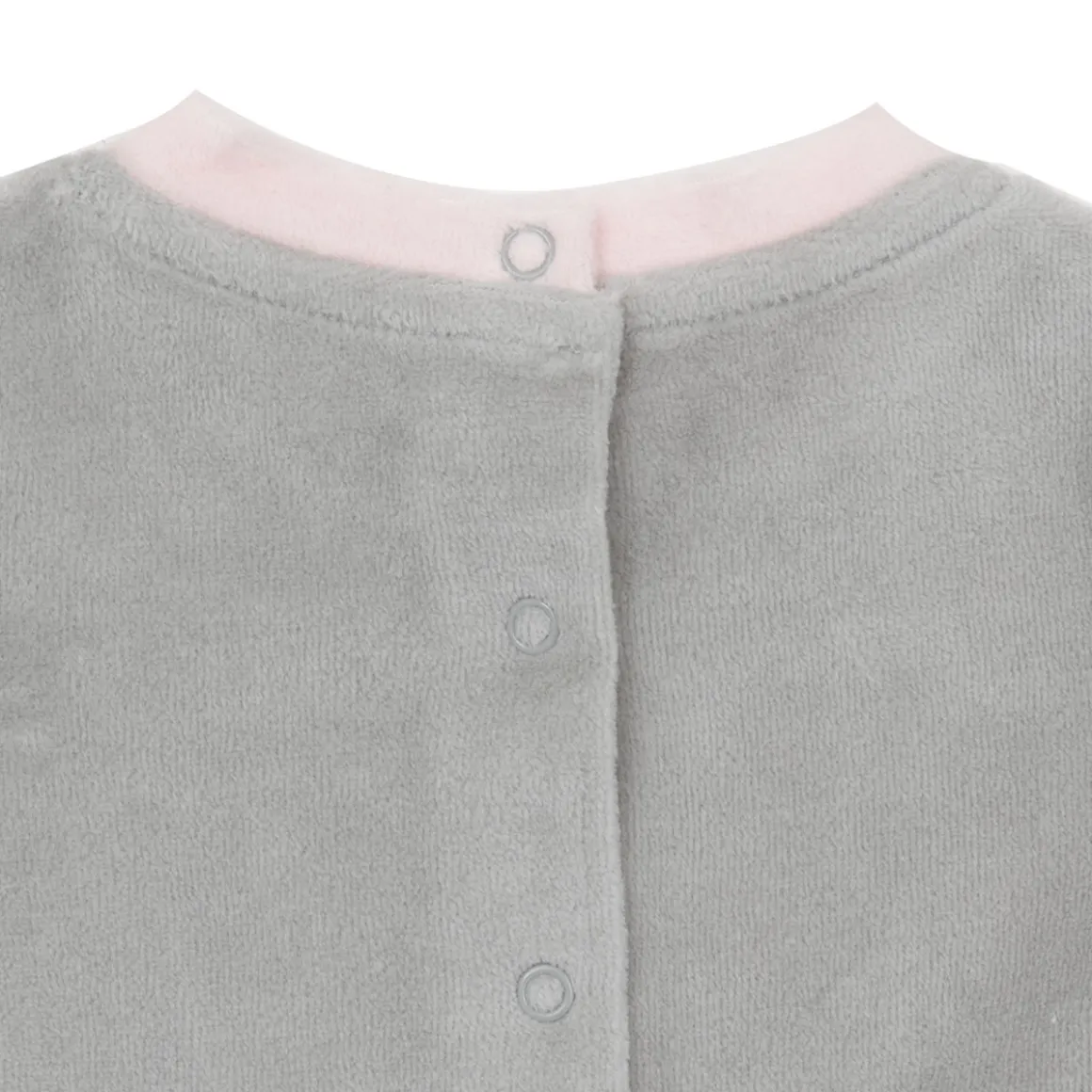 Tutina ciniglia bimba grigio-verde