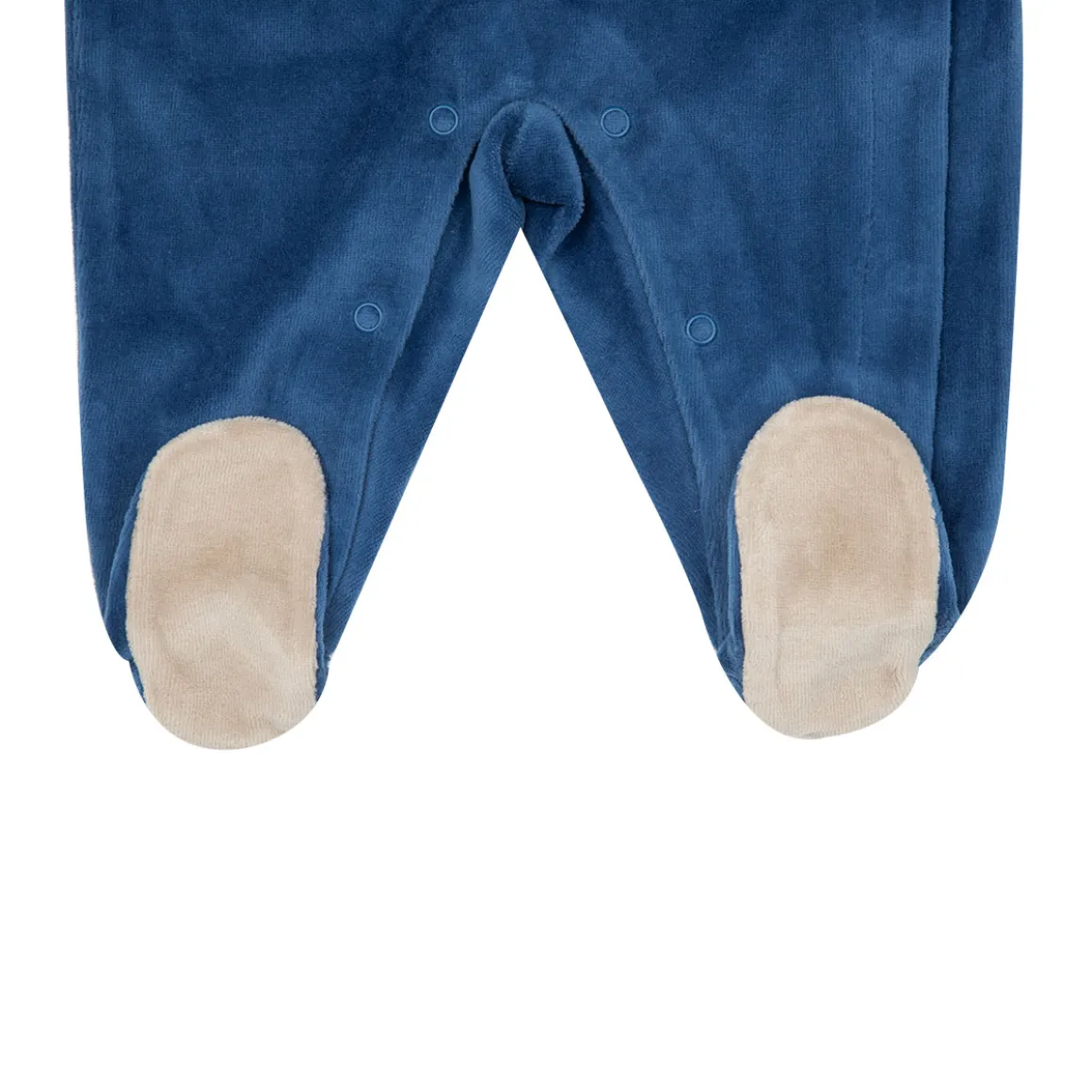 Tutina ciniglia bimbo blue stampa “orsetti”