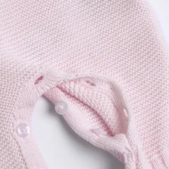 Tutina in tricot, ideale per primavera e autunno con apertura sulla schiena ed entrogamba