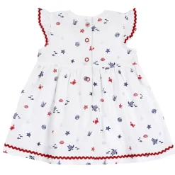 Vestito a maniche corte, in cotone