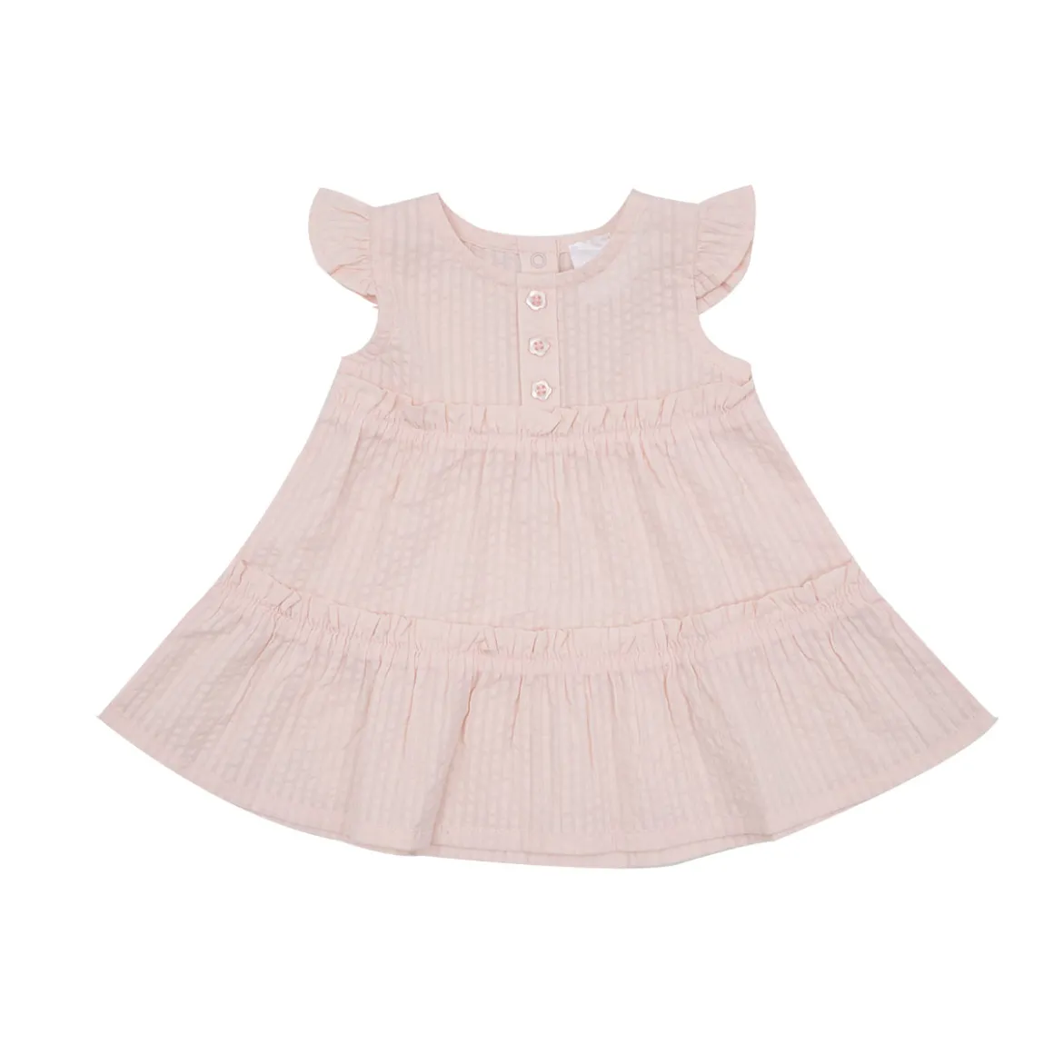 Vestito giromanica classico bimba rosa antico